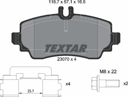 Textar 2307004 - Jarrupala, levyjarru inparts.fi