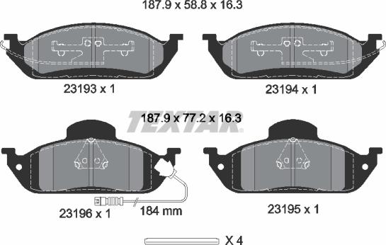 Textar 2319303 - Jarrupala, levyjarru inparts.fi