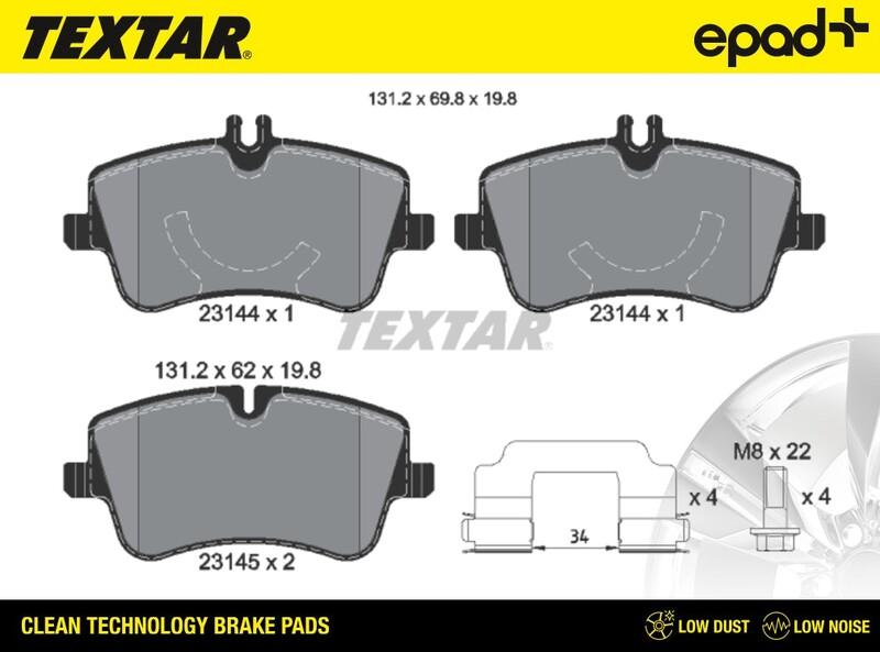 Textar 2314402CP - Jarrupala, levyjarru inparts.fi