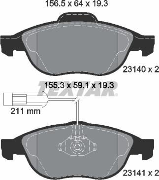 Textar 2314002 - Jarrupala, levyjarru inparts.fi