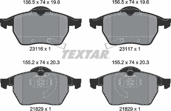 Textar 2311602 - Jarrupala, levyjarru inparts.fi