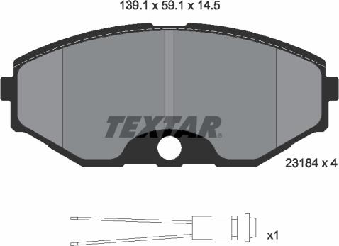 Textar 2318402 - Jarrupala, levyjarru inparts.fi