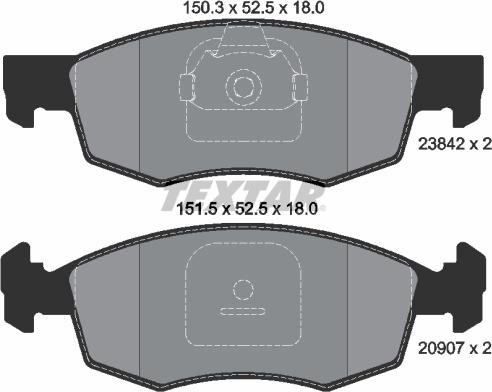 Textar 2384201 - Jarrupala, levyjarru inparts.fi