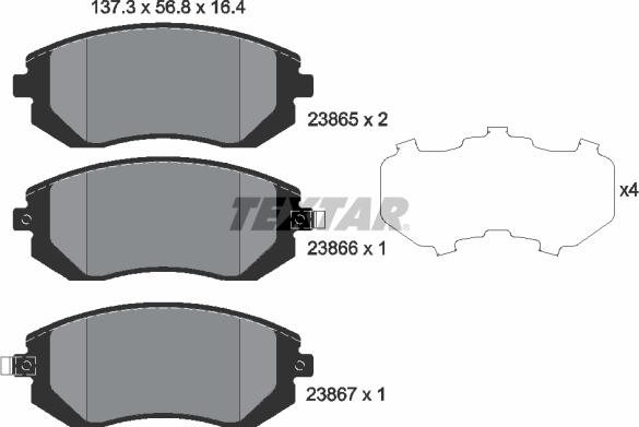 Textar 2386501 - Jarrupala, levyjarru inparts.fi