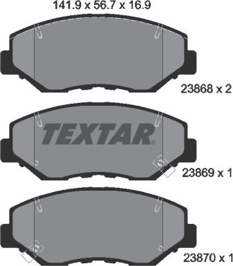 Textar 2386801 - Jarrupala, levyjarru inparts.fi