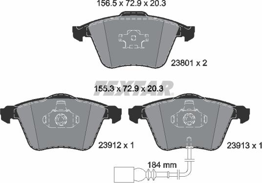 Textar 2380101 - Jarrupala, levyjarru inparts.fi