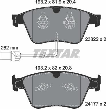 Textar 2382201 - Jarrupala, levyjarru inparts.fi