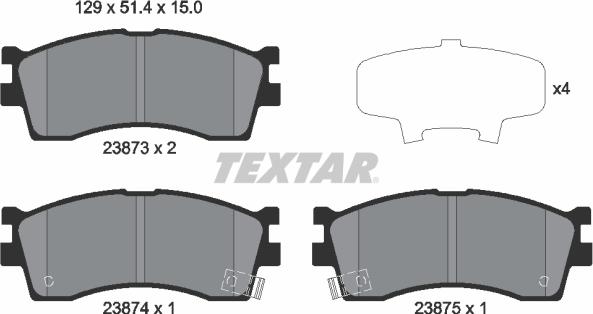 Textar 2387301 - Jarrupala, levyjarru inparts.fi