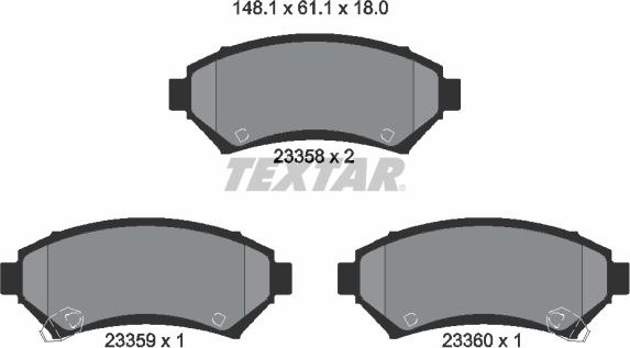 Textar 2335801 - Jarrupala, levyjarru inparts.fi