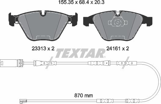 Textar 2331307 - Jarrupala, levyjarru inparts.fi