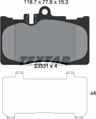 Textar 2333102 - Jarrupala, levyjarru inparts.fi