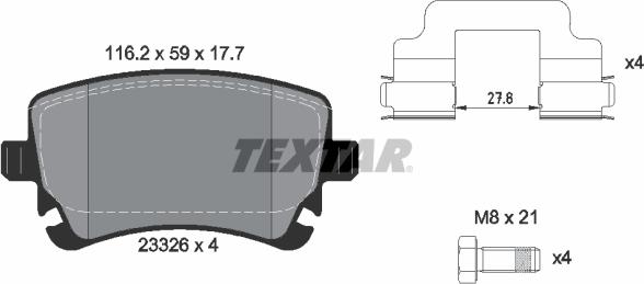 Textar 2332601 - Jarrupala, levyjarru inparts.fi