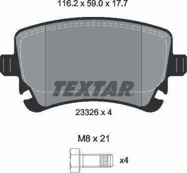 Textar 2332611 - Jarrupala, levyjarru inparts.fi