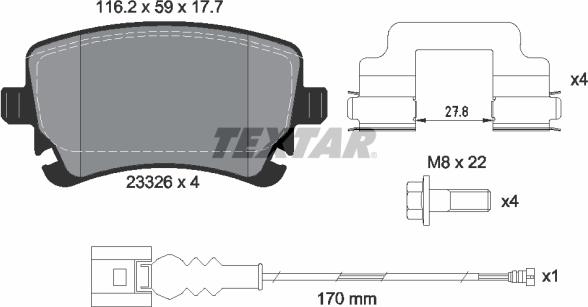 Textar 2332602 - Jarrupala, levyjarru inparts.fi