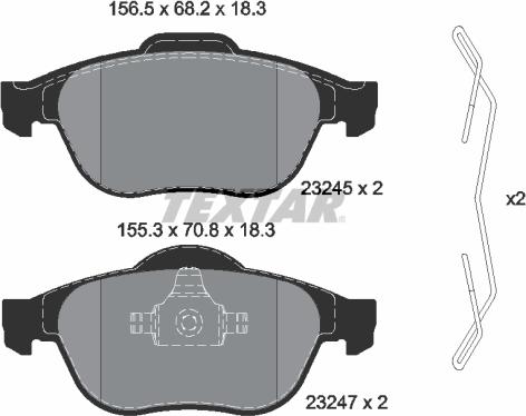 Textar 2324502 - Jarrupala, levyjarru inparts.fi