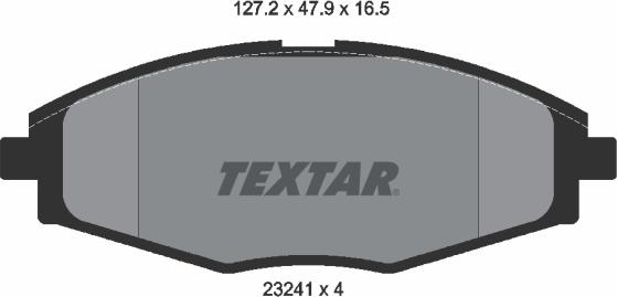 Textar 89014100 - Jarrupalasarja, levyjarru inparts.fi