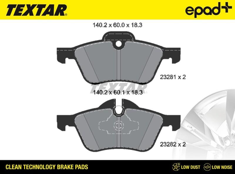 Textar 2328101CP - Jarrupala, levyjarru inparts.fi