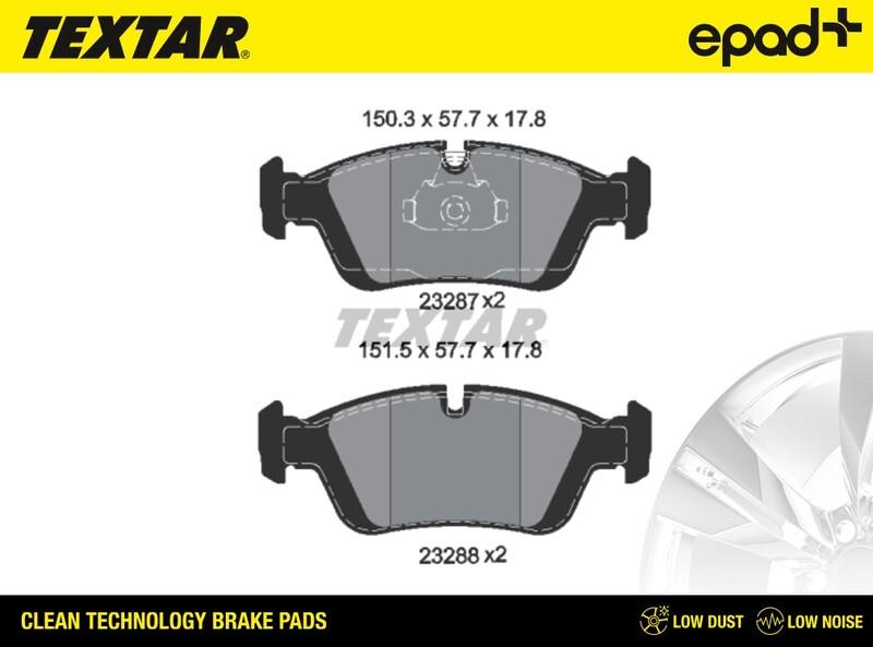 Textar 2328702CP - Jarrupala, levyjarru inparts.fi