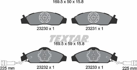 Textar 2323001 - Jarrupala, levyjarru inparts.fi