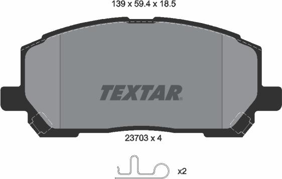 Textar 2370301 - Jarrupala, levyjarru inparts.fi