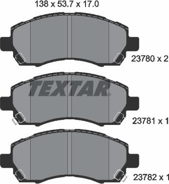 Textar 2378001 - Jarrupala, levyjarru inparts.fi