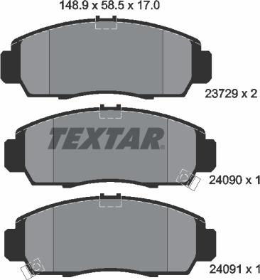 Textar 2372901 - Jarrupala, levyjarru inparts.fi