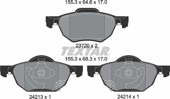 Textar 2372001 - Jarrupala, levyjarru inparts.fi