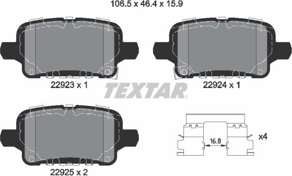 Textar 2292301 - Jarrupala, levyjarru inparts.fi