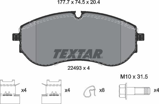 Textar 2249301 - Jarrupala, levyjarru inparts.fi