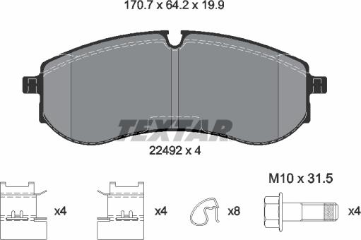 Textar 2249201 - Jarrupala, levyjarru inparts.fi