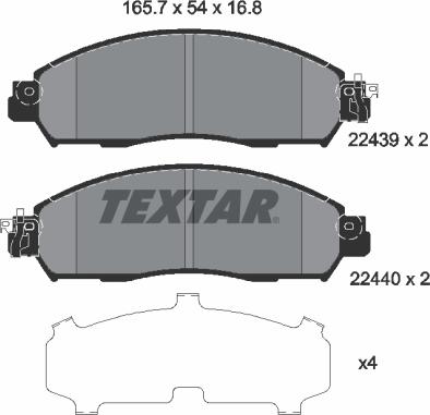 Textar 2243901 - Jarrupala, levyjarru inparts.fi