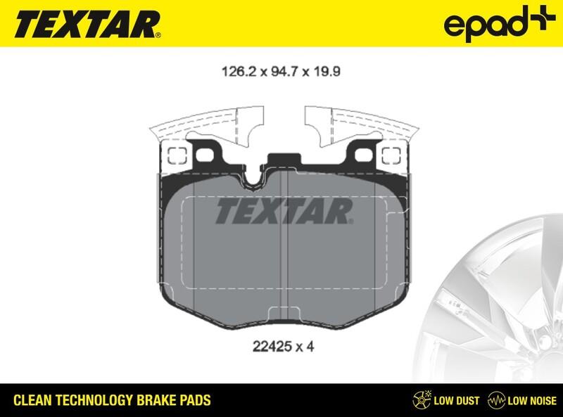 Textar 2242501CP - Jarrupala, levyjarru inparts.fi