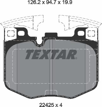 Textar 2242501 - Jarrupala, levyjarru inparts.fi