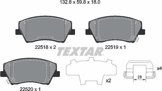 Textar 2251801 - Jarrupala, levyjarru inparts.fi