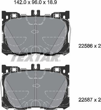 Textar 2258601 - Jarrupala, levyjarru inparts.fi