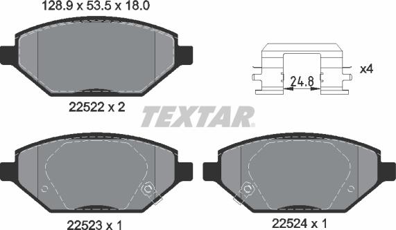 Textar 2252201 - Jarrupala, levyjarru inparts.fi