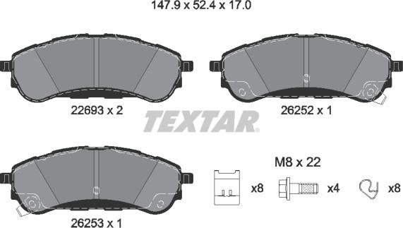 Textar 2269301 - Jarrupala, levyjarru inparts.fi