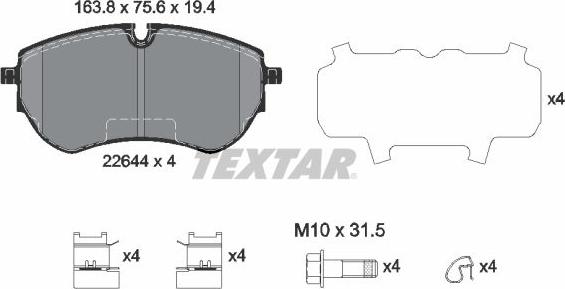 Textar 2264401 - Jarrupala, levyjarru inparts.fi