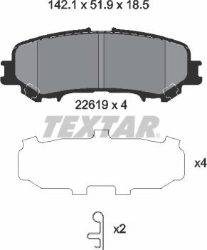 Textar 2261901 - Jarrupala, levyjarru inparts.fi