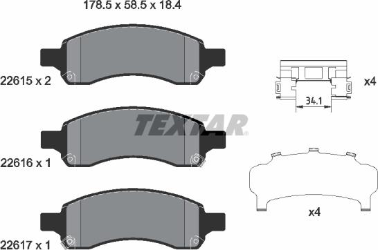 Textar 2261501 - Jarrupala, levyjarru inparts.fi