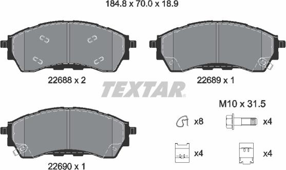 Textar 2268801 - Jarrupala, levyjarru inparts.fi