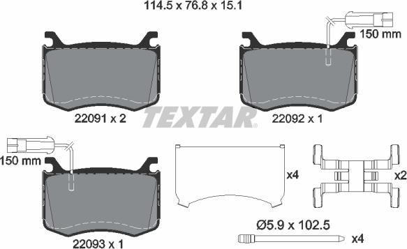 Textar 2209101 - Jarrupala, levyjarru inparts.fi