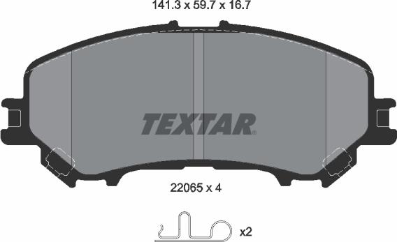 Textar 2206503 - Jarrupala, levyjarru inparts.fi