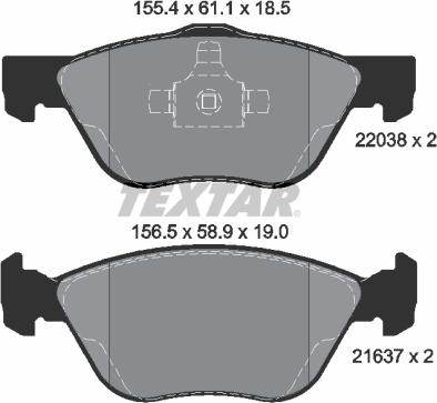 Textar 2203801 - Jarrupala, levyjarru inparts.fi