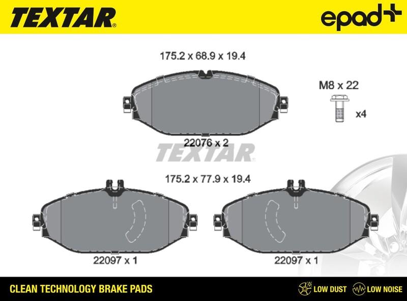 Textar 2207601CP - Jarrupala, levyjarru inparts.fi