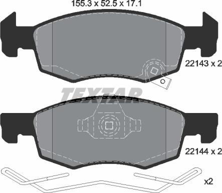 Textar 2214301 - Jarrupala, levyjarru inparts.fi