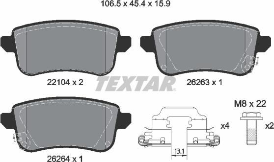 Textar 2210401 - Jarrupala, levyjarru inparts.fi