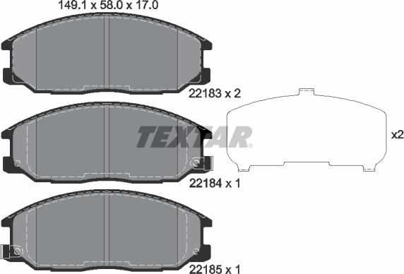 Textar 2218301 - Jarrupala, levyjarru inparts.fi