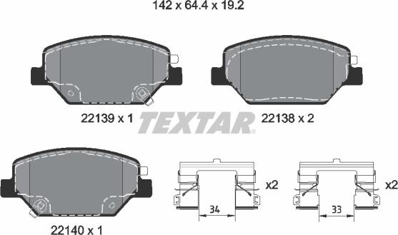 Textar 2213901 - Jarrupala, levyjarru inparts.fi