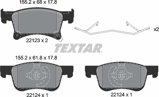 Textar 2212301 - Jarrupala, levyjarru inparts.fi